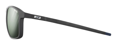 Julbo Compass Sportbrille – Schwarz Matt / Dunkelblau – REACTIV 1-3 Glare Control – Seitenansicht