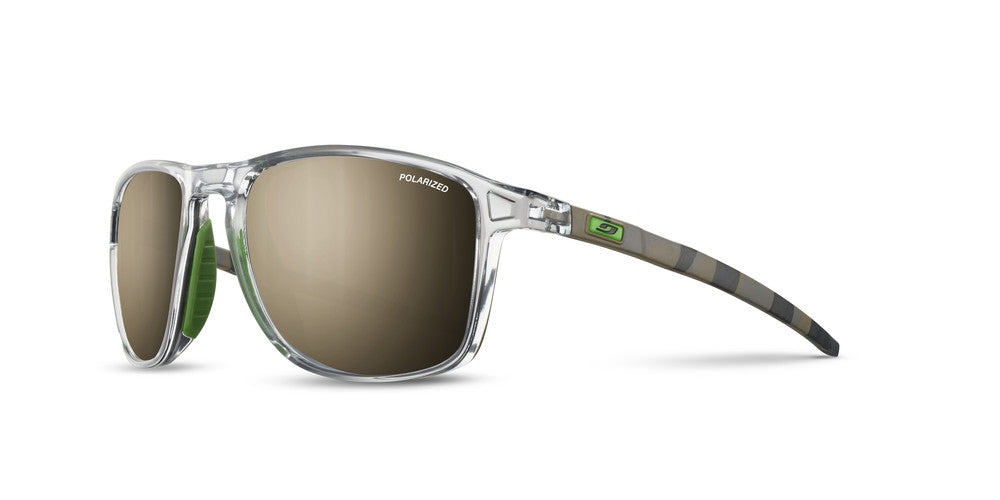 Julbo Compass Sportbrille – Grau / Tarnung / Grün – Spectron 3 Polarized – Frontansicht