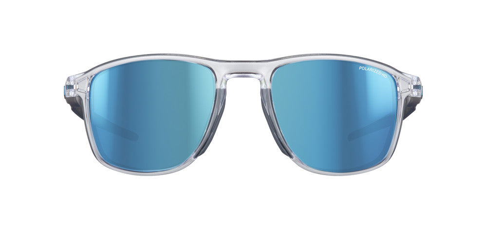 Julbo Compass Sportbrille – Kristall / Metallblau – Spectron HD 3 Polarized – Detailansicht