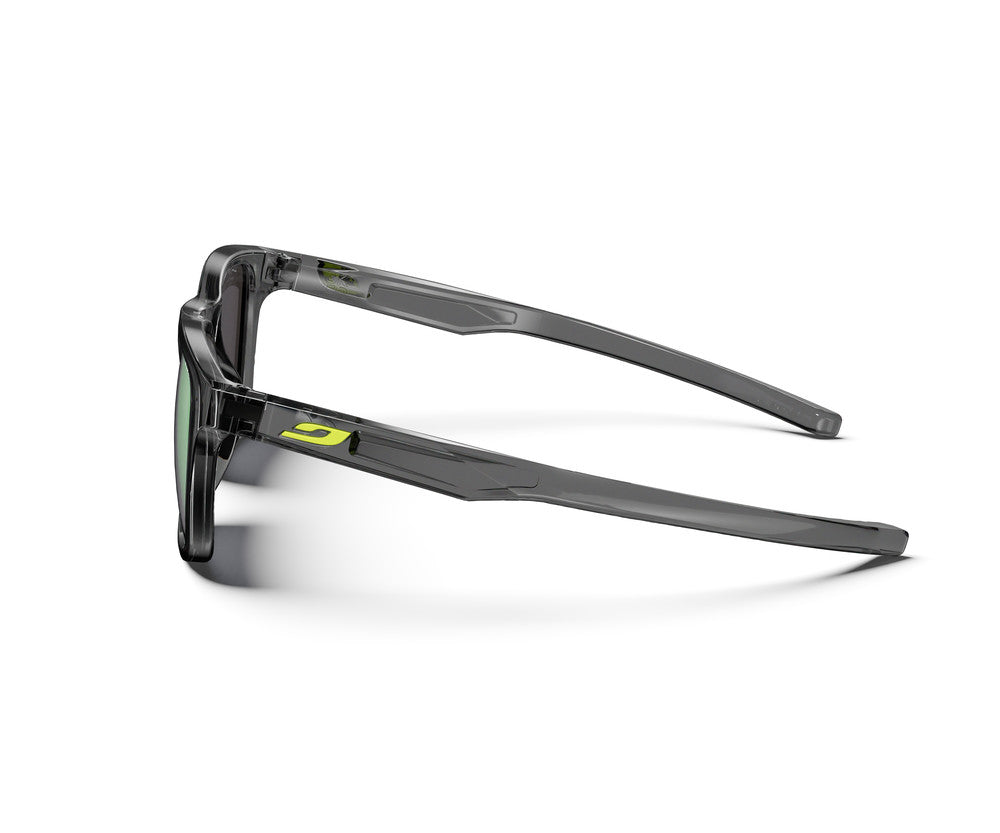 Julbo Elwood Kindersonnenbrille – Schwarz – Spectron 3 (Flash Grün) – Seitenansicht
