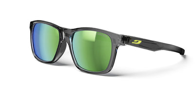 Julbo Elwood Kindersonnenbrille – Schwarz – Spectron 3 (Flash Grün) – Frontansicht