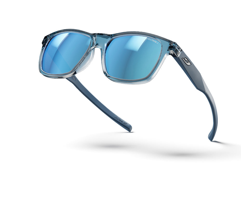 Julbo Elwood Kindersonnenbrille – Entenblau / Blau Matt – Spectron 3 – Seitenansicht