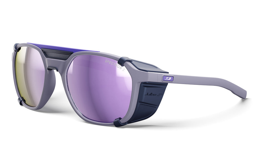 Julbo Slack Cover Sportbrille – Violett / Dunkelblau – Spectron 3 – Frontansicht