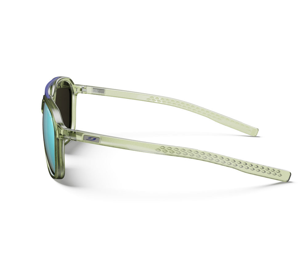 Julbo Slack Cover Sportbrille – Grün Army / Grau – Spectron HD 4 Polarized – Detailansicht