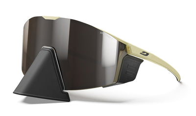 Julbo Edge Cover Sportbrille – Helles Kastanienbraun / Dunkelbraun – Spectron 4 – Seitenansicht