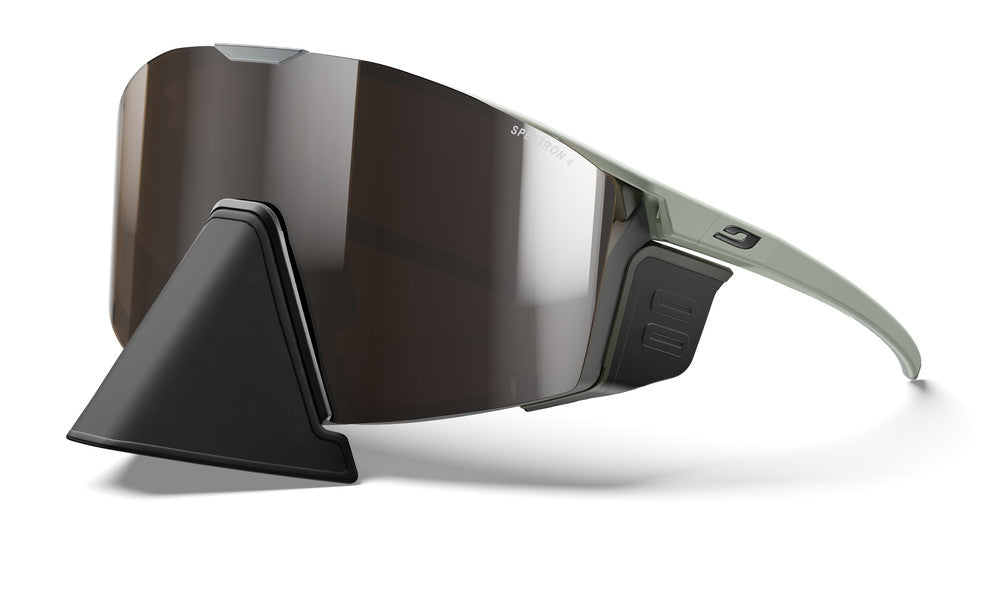 Julbo Edge Cover Sportbrille – Olivgrün – Spectron 4 – Seitenansicht