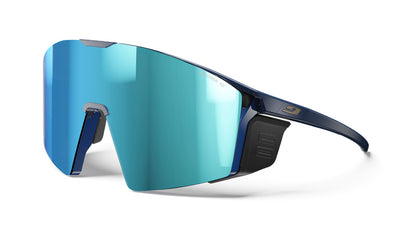 Julbo Edge Cover Sportbrille – Blau / Grau – Spectron HD 4 Polarized – Frontansicht