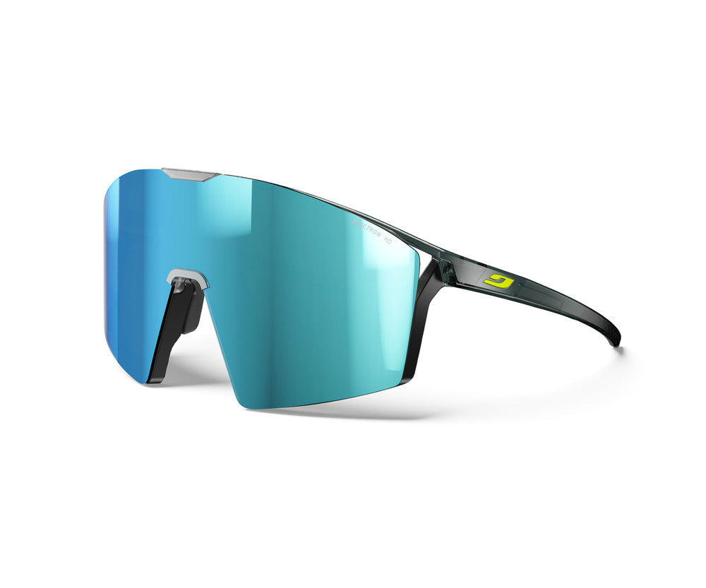 Julbo Edge Cover Sportbrille – Schwarz / Neon Gelb – Spectron HD 4 Polarized – Detailansicht