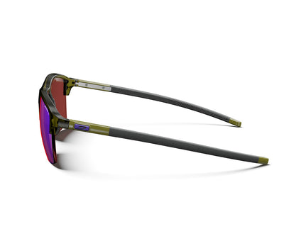 Julbo Crossline Sportbrille – Khaki / Khaki Glänzend – Spectron HD 3 – Detailansicht