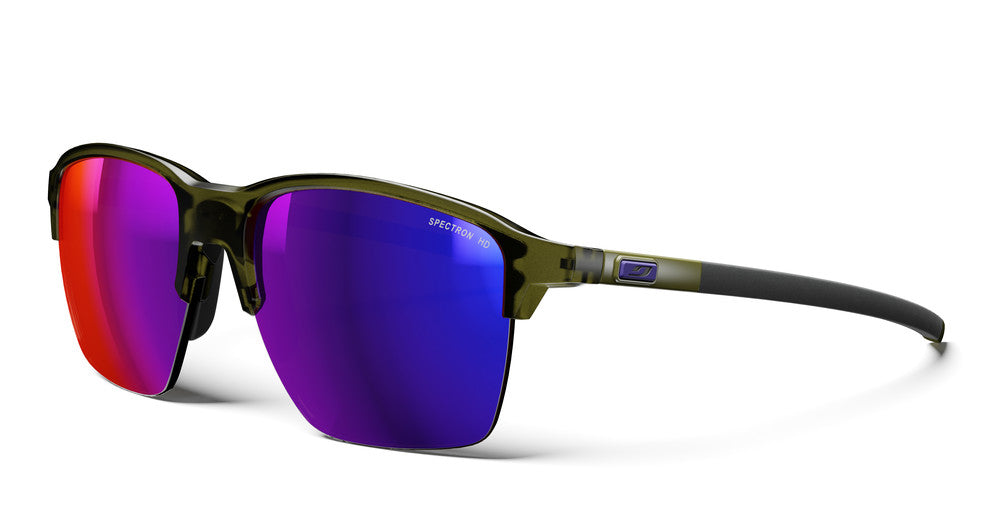Julbo Crossline Sportbrille – Khaki / Khaki Glänzend – Spectron HD 3 – Frontansicht