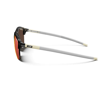 Julbo Crossline Sportbrille – Schwarz / Beige Matt – REACTIV 1-3 Glare Control – Seitenansicht