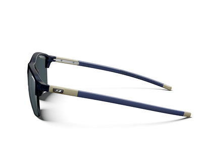 Julbo Crossline Sportbrille – Blau / Beige Glänzend – REACTIV 1-3 Glare Control – Detailansicht