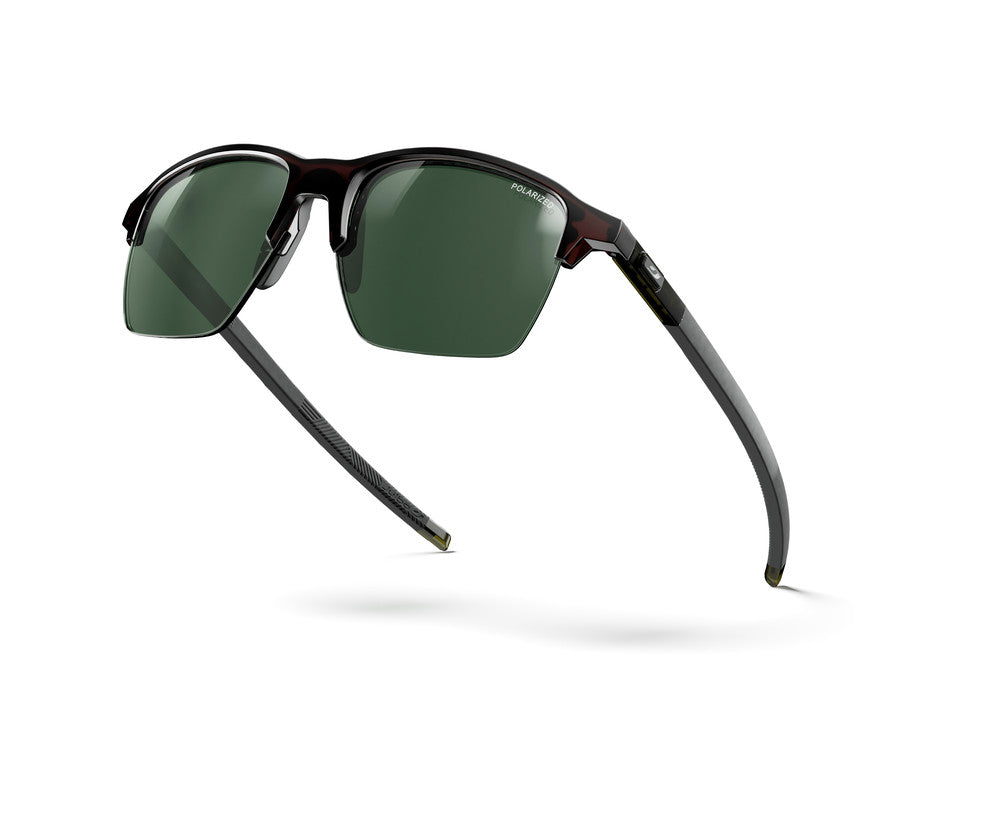 Julbo Crossline Sportbrille – Braun / Grün Army Durchscheinend Glänzend – Spectron 3 Polarized – Seitenansicht