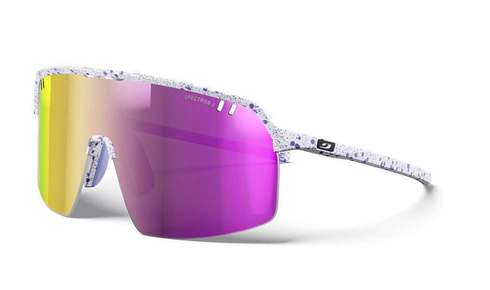 Julbo Intensity Sportbrille – Weiß / Violett Gesprenkelt – Spectron 3 – Frontansicht
