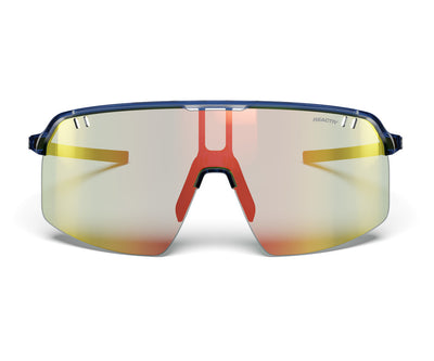 Julbo Intensity Sportbrille – Blau / Schwarz – REACTIV 1-3 Light Amplifier – Seitenansicht