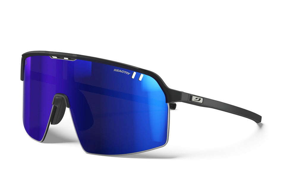 Julbo Intensity Sportbrille – Schwarz Matt – REACTIV 1-3 High Contrast – Frontansicht