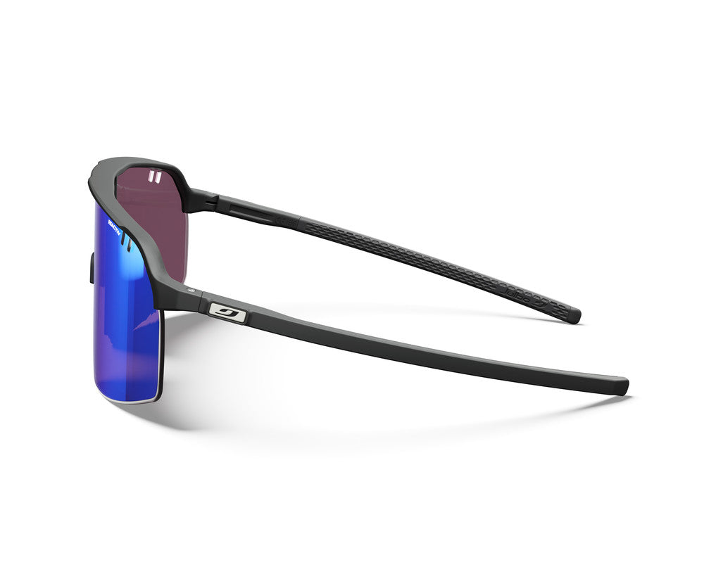 Julbo Intensity Sportbrille – Schwarz Matt – REACTIV 1-3 High Contrast – Seitenansicht