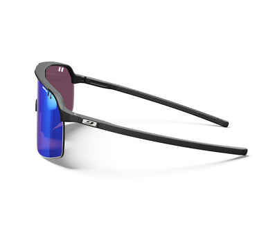 Julbo Intensity Sportbrille – Schwarz Matt – REACTIV 1-3 High Contrast – Seitenansicht