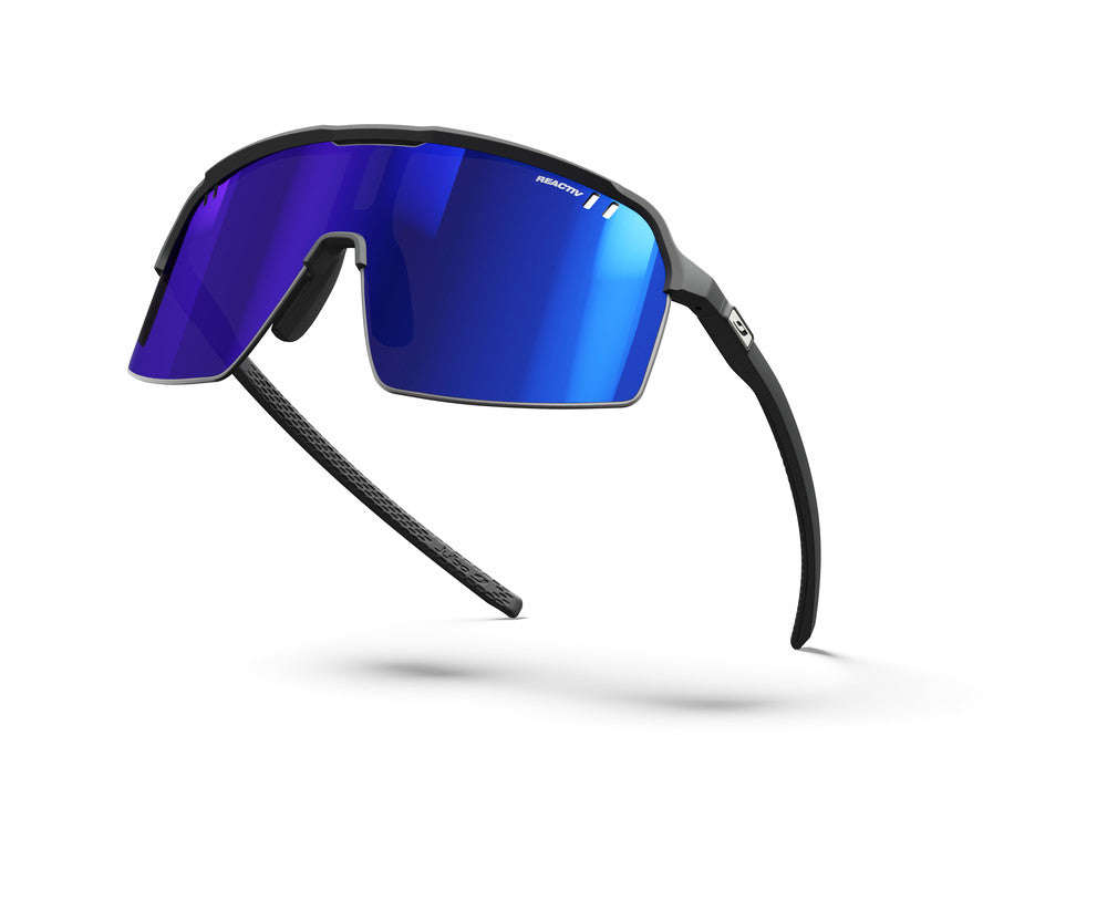 Julbo Intensity Sportbrille – Schwarz Matt – REACTIV 1-3 High Contrast – Detailansicht