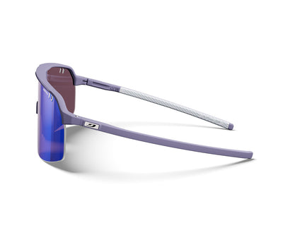 Julbo Intensity Sportbrille – Violett / Weiß – REACTIV 1-3 High Contrast – Seitenansicht