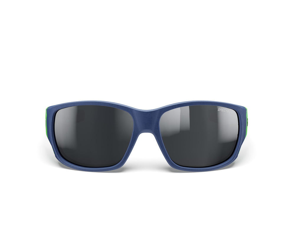 Julbo Stronger Kindersonnenbrille – Dunkelblau / Grün – Spectron 3 – Seitenansicht