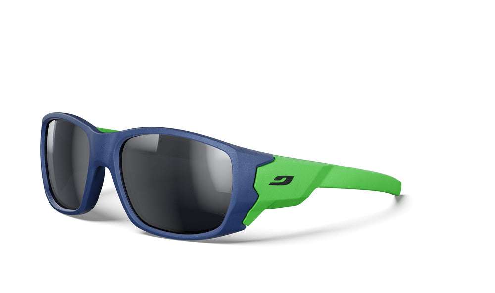 Julbo Stronger Kindersonnenbrille – Dunkelblau / Grün – Spectron 3 – Frontansicht