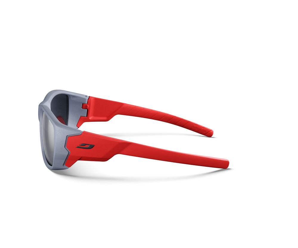 Julbo Stronger Kindersonnenbrille – Dunkelgrau / Rot – Spectron 4 – Detailansicht