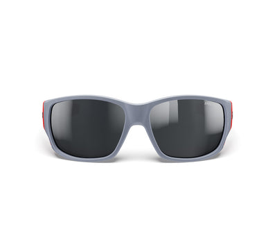 Julbo Stronger Kindersonnenbrille – Dunkelgrau / Rot – Spectron 4 – Seitenansicht