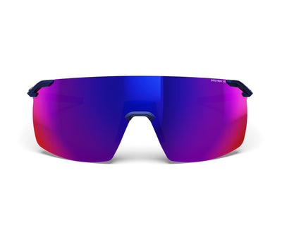 Julbo Faster S Sportbrille – Dunkelblau / Gold – Spectron HD 3 – Seitenansicht