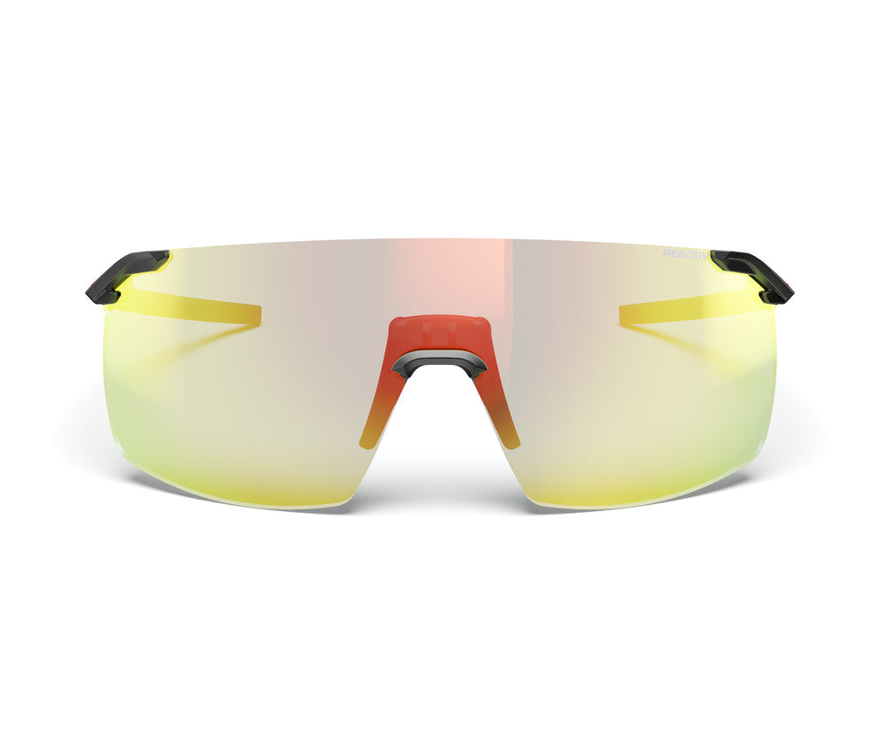 Julbo Faster S Sportbrille – Schwarz – REACTIV 1-3 Light Amplifier – Seitenansicht