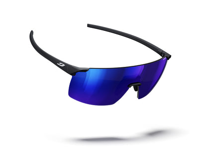 Julbo Faster S Sportbrille – Schwarz / Weiß – REACTIV 1-3 High Contrast – Seitenansicht