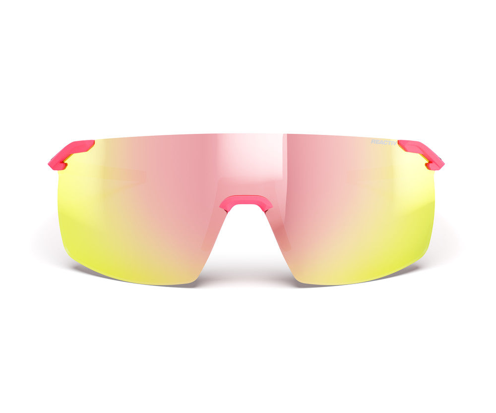 Julbo Faster S Sportbrille – Rosa – REACTIV 1-3 Light Amplifier – Detailansicht