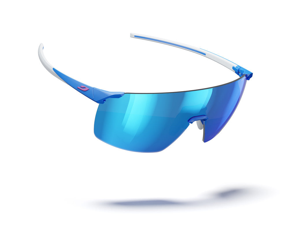 Julbo Faster L Sportbrille – Blau / Grau – Spectron 3 – Seitenansicht