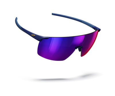 Julbo Faster L Sportbrille – Dunkelblau / Gold – Spectron HD 3 – Seitenansicht