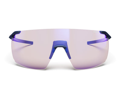Julbo Faster L Sportbrille – Dunkelblau / Messing – REACTIV 1-3 High Contrast – Seitenansicht