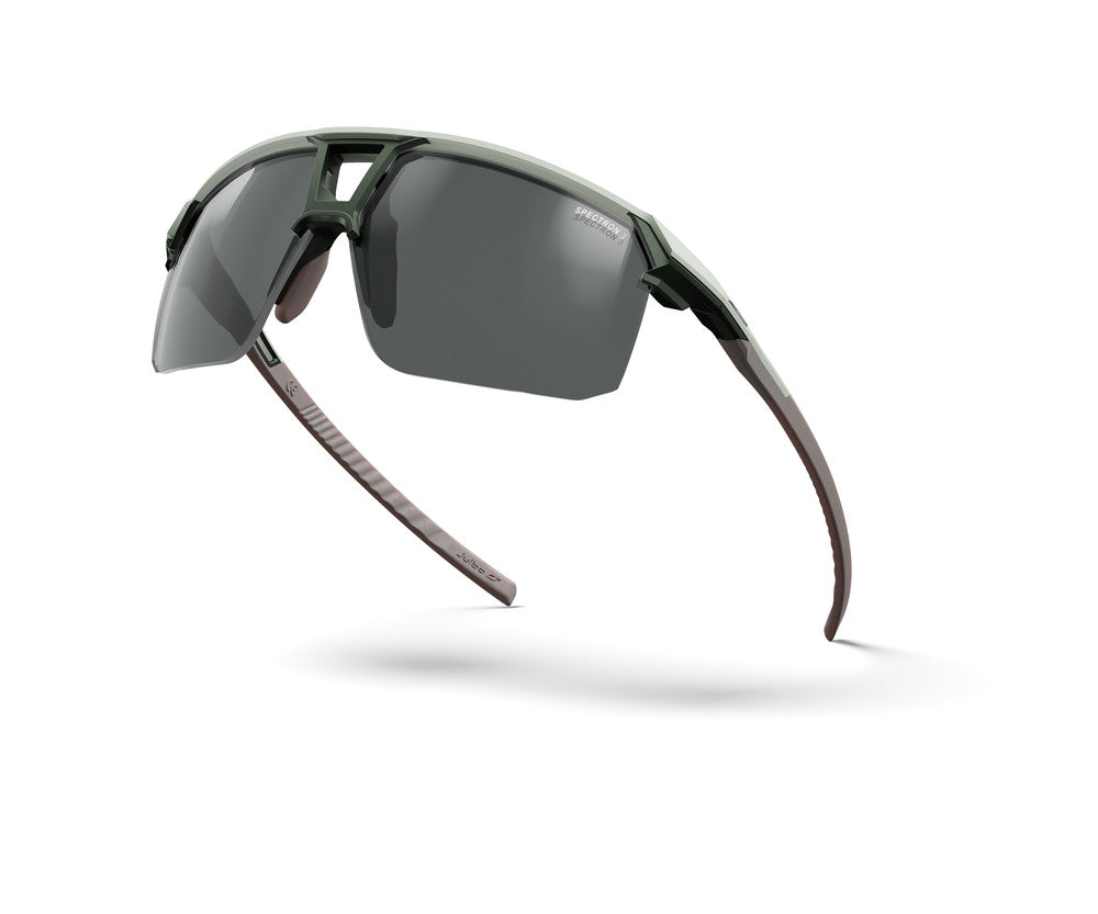 Julbo Liry Sportbrille – Olivgrün / Braun – Spectron 3 – Seitenansicht