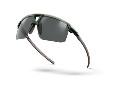 Julbo Liry Sportbrille – Olivgrün / Braun – Spectron 3 – Seitenansicht