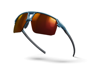 Julbo Liry Sportbrille – Blau / Dunkelgrau – REACTIV 0-3 High Contrast – Seitenansicht