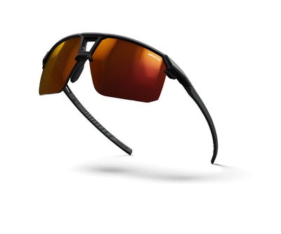 Julbo Liry Sportbrille – Grau / Dunkelbraun Glänzend – REACTIV 0-3 High Contrast – Seitenansicht