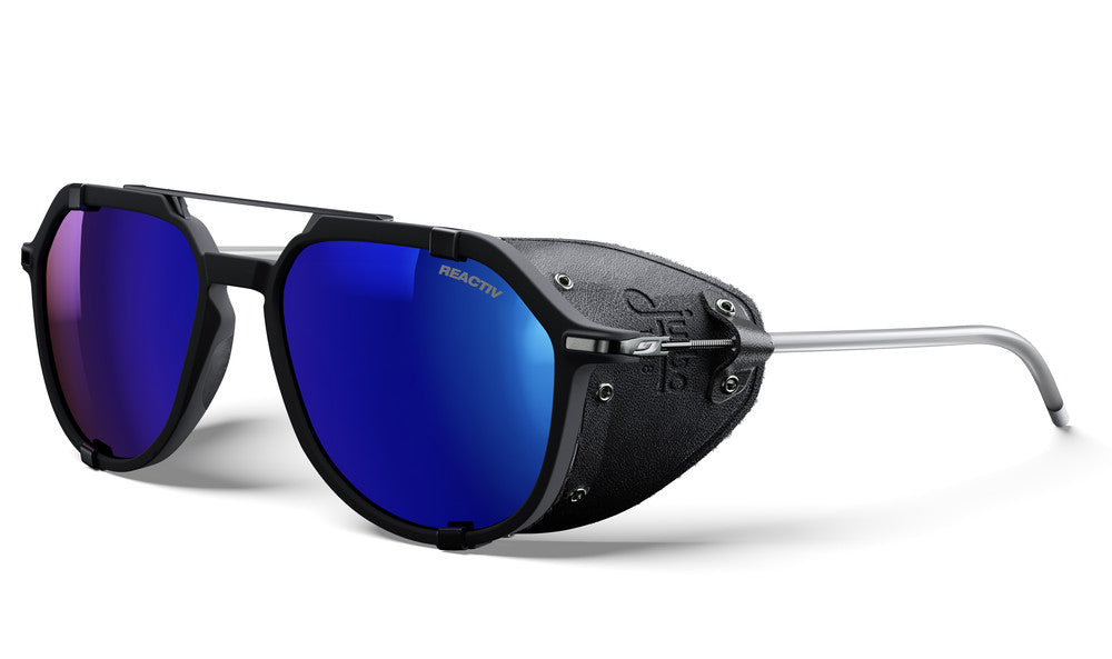 Julbo Tribute Sonnenbrille – Schwarz / Weiß – REACTIV 2-4 – Frontansicht