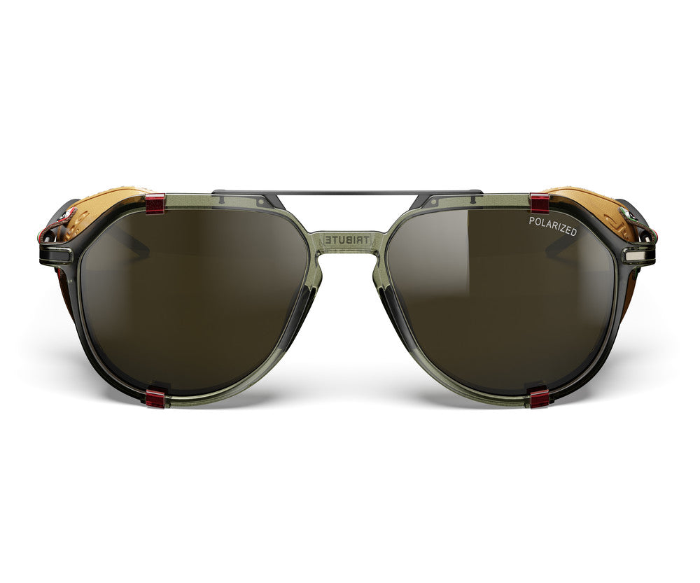 Julbo Tribute Dreamers Series Sonnenbrille – Grün Army / Braun – Spectron 3 Polarized – Detailansicht