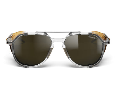 Julbo Tribute Sonnenbrille – Kristall / Camel / Havana – Spectron 3 Polarized – Detailansicht