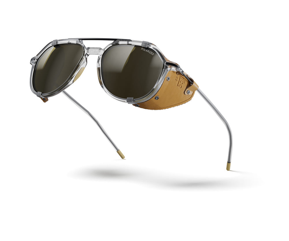 Julbo Tribute Sonnenbrille – Kristall / Camel / Havana – Spectron 3 Polarized – Seitenansicht