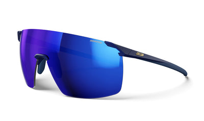 Julbo Faster XL Sportbrille – Dunkelblau / Gold – REACTIV 1-3 High Contrast – Frontansicht
