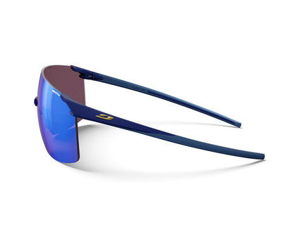 Julbo Faster XL Sportbrille – Dunkelblau / Gold – REACTIV 1-3 High Contrast – Detailansicht