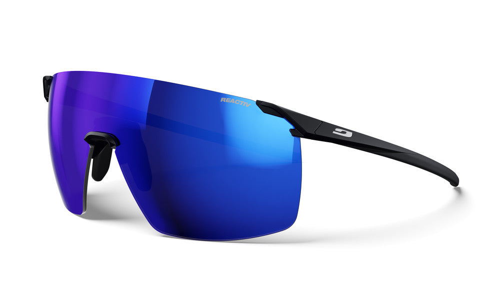 Julbo Faster XL Sportbrille – Schwarz – REACTIV 1-3 High Contrast – Frontansicht