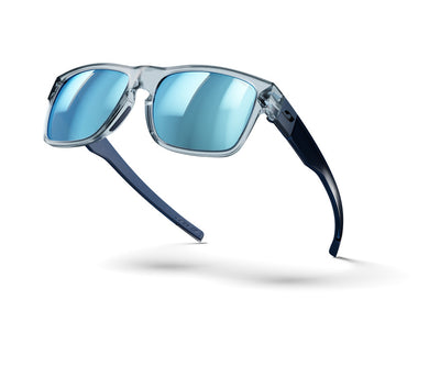 Julbo Better L Sportbrille – Kristall / Dunkelblau – Spectron HD 3 Polarized – Seitenansicht