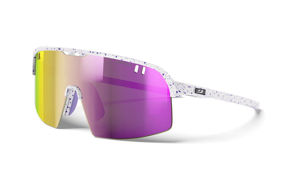 Julbo Intensity S Sportbrille – Weiß / Violett Gesprenkelt – Spectron 3 – Frontansicht