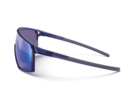 Julbo Rush 2 Sportbrille – Violett / Dunkelviolett – Spectron HD 1 – Seitenansicht