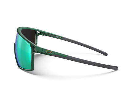 Julbo Rush 2 Sportbrille – Grün / Schwarz – Spectron 3 – Seitenansicht